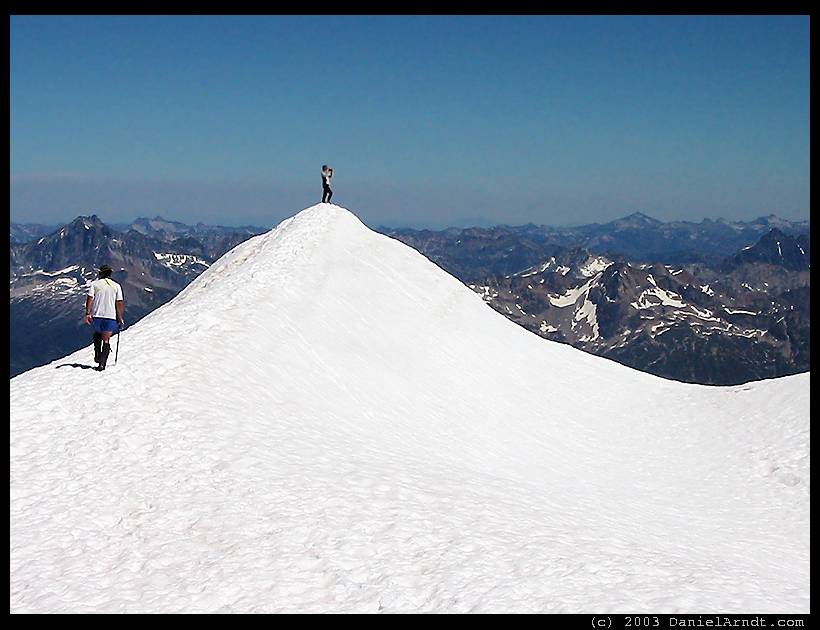 Glacier Peak climb: on the summit